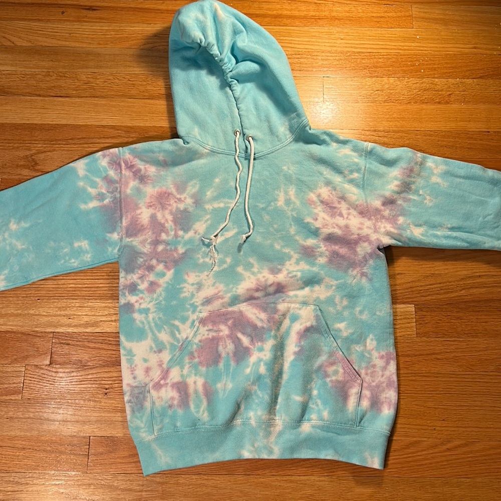 tie die hoodie